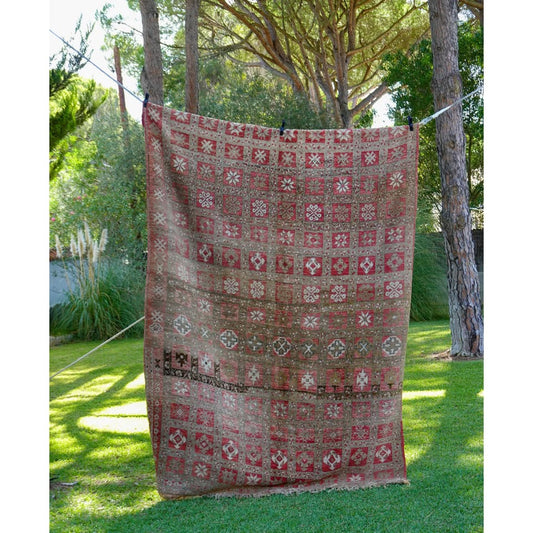 Alfombra beige vintage Beni Mguild