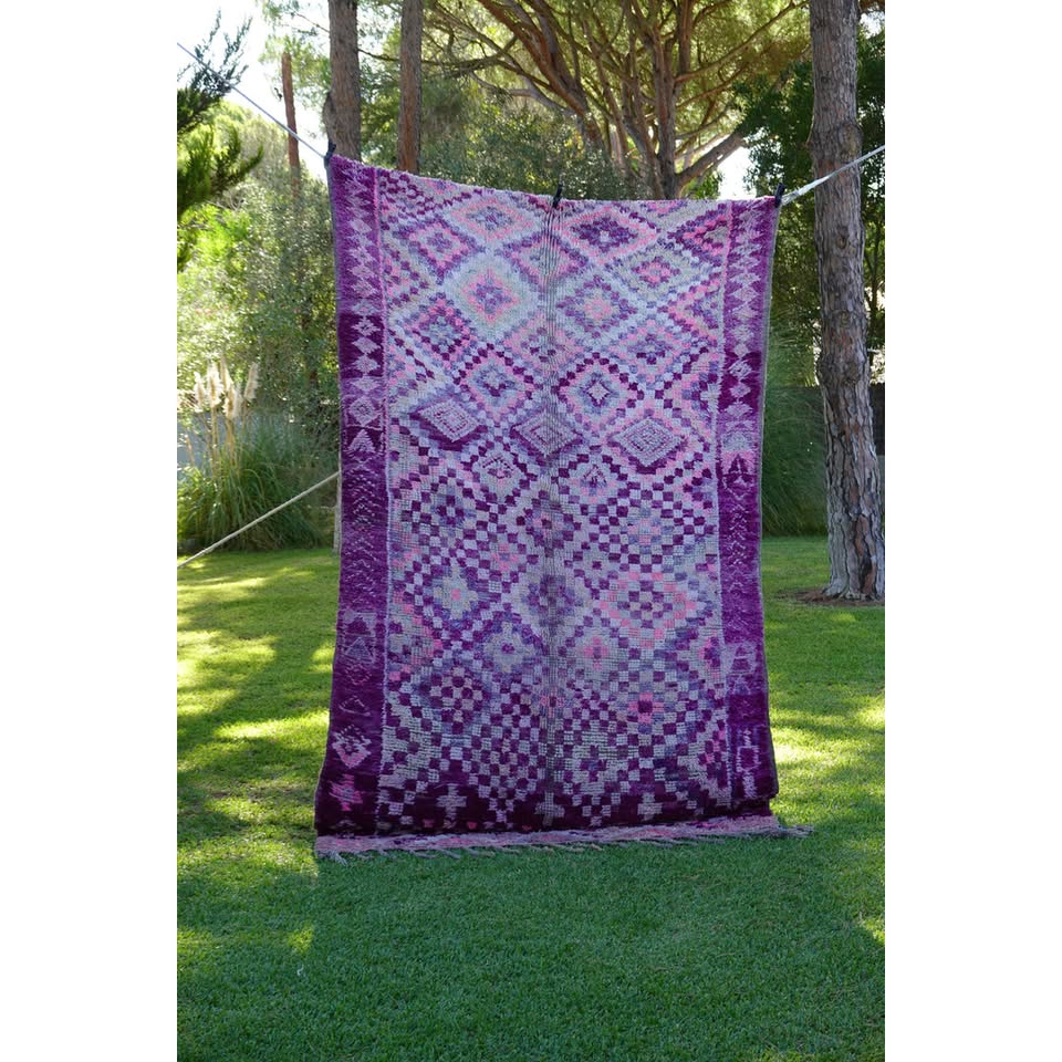 Alfombra lila vintage Boujaad