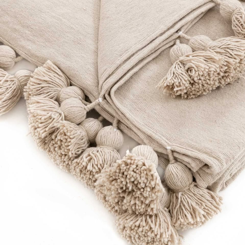 Manta beige claro