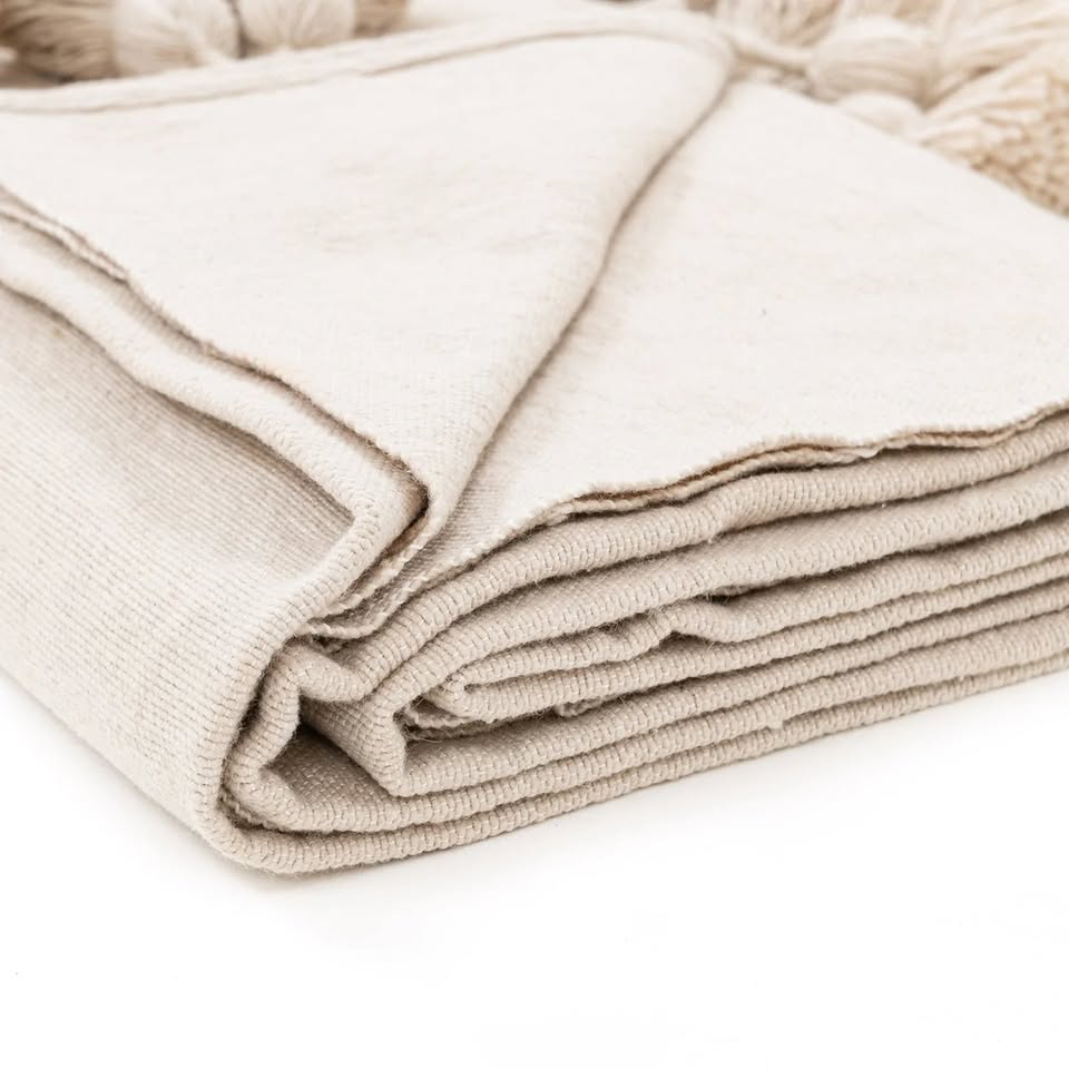 Manta beige claro