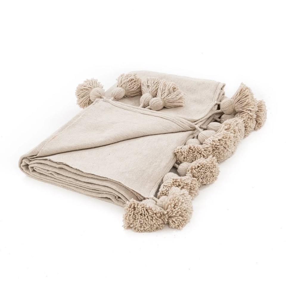 Manta beige claro